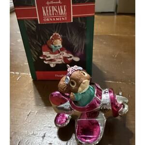 Hallmark Keepsake Christmas Ornament daughter Squirrel in a Plane Vintage 1992